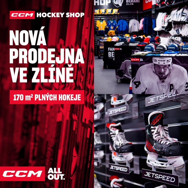 Nový CCM Hockey Shop ve Zlíně v CCM Aréně!