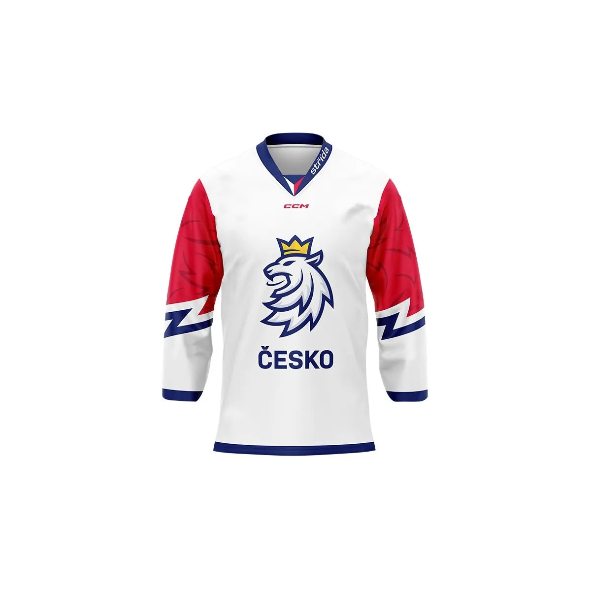 Fandres české hokejové reprezentace se lvem bez reklam