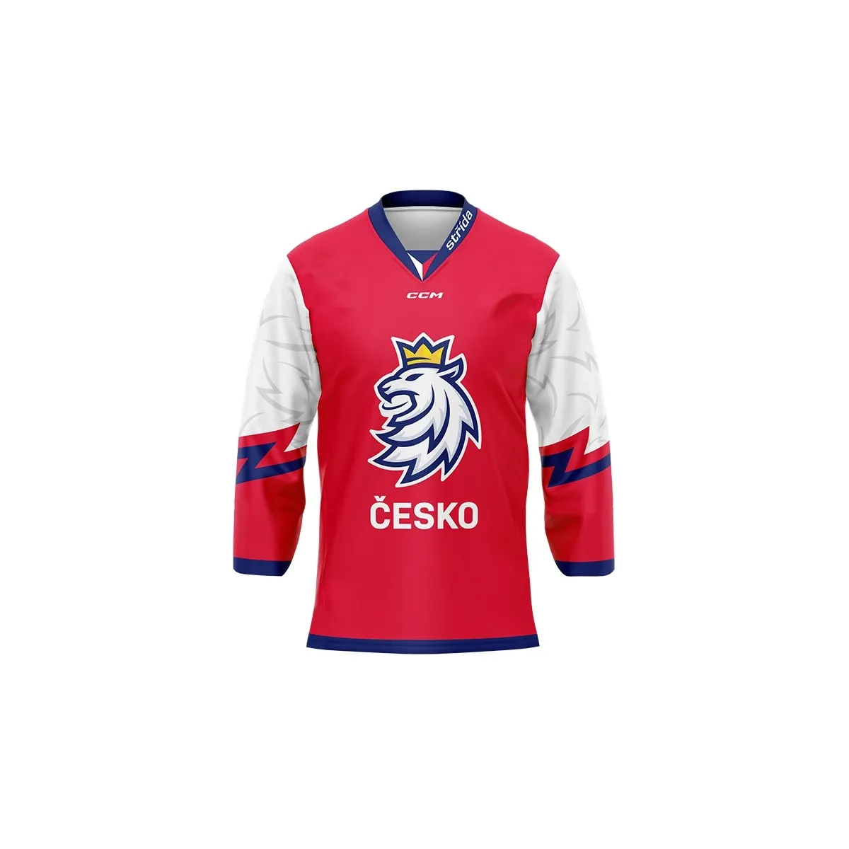 Fandres české hokejové reprezentace se lvem bez reklam