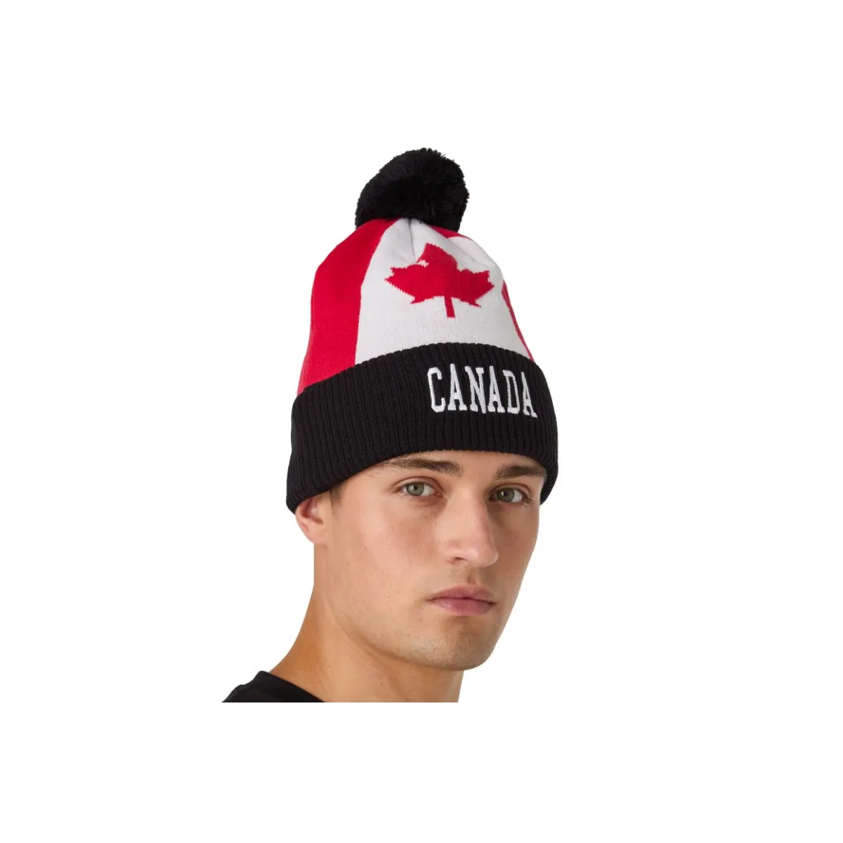 Beanie CCM Flag Team Canada Pom Knit