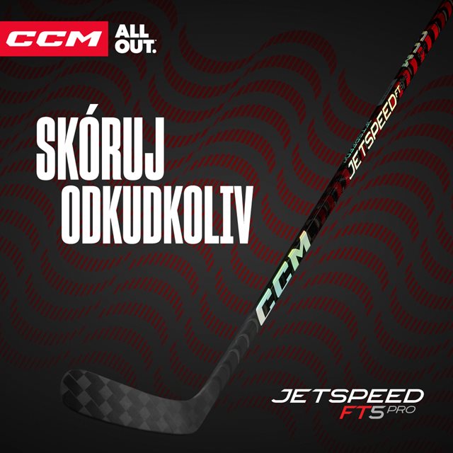 Nová hokejka pro rozené střelce. To je CCM Jetspeed FT5 Pro 🏒