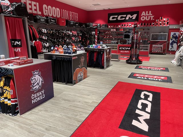 Otevíráme hokejovou prodejnu CCM v POP Prague Airport Outlet & Entertainment!